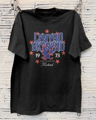 Lynyrd Skynyrd Freebird Stars Cropped Graphic T-Shirt