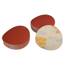 Indasa 3" Dia Hook & Loop Wet/Dry Sandpaper, 320 Grit, 50 Pk #8038-333