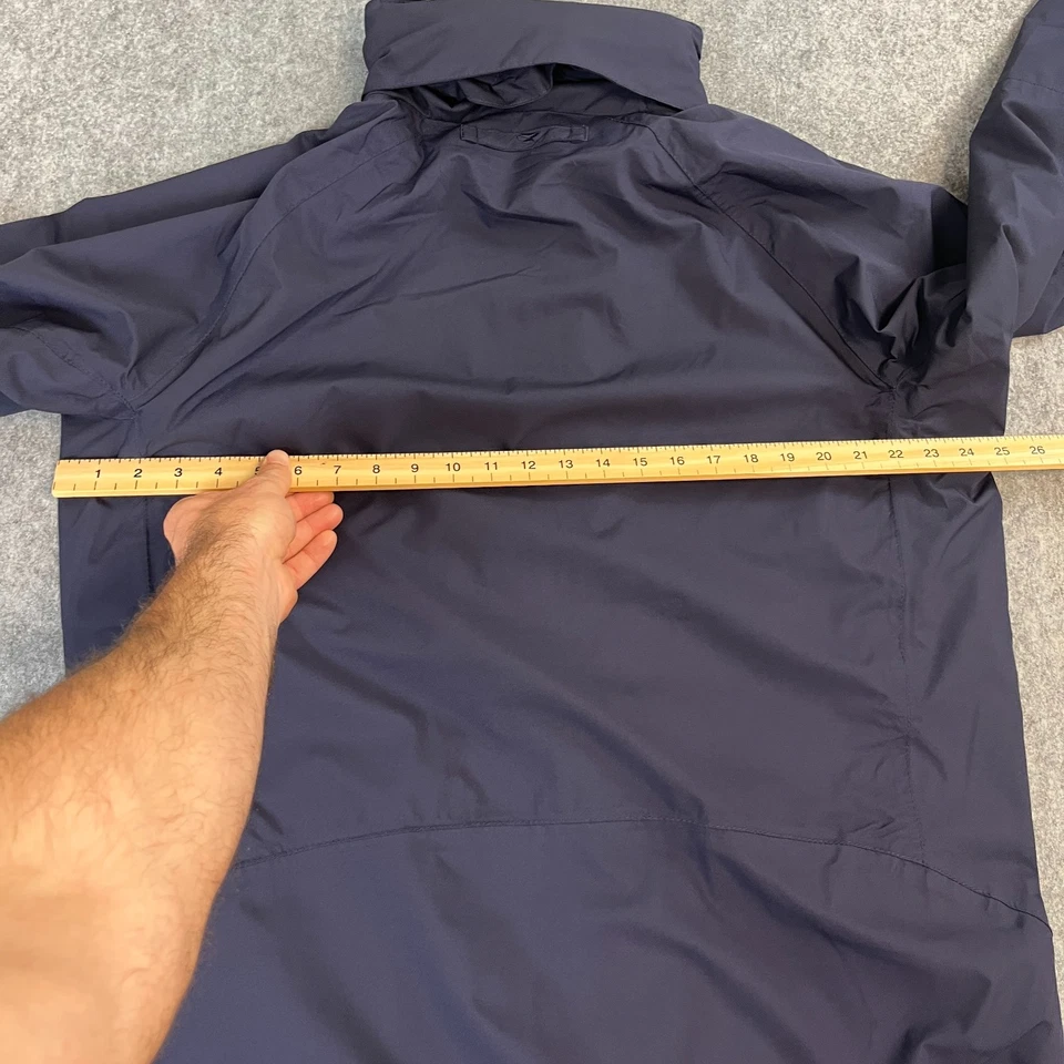 Hoggs Of Fife Hombres Chaqueta de Lluvia Abrigo Grande Con Capucha Azul Impermeable Foto 4 de 4