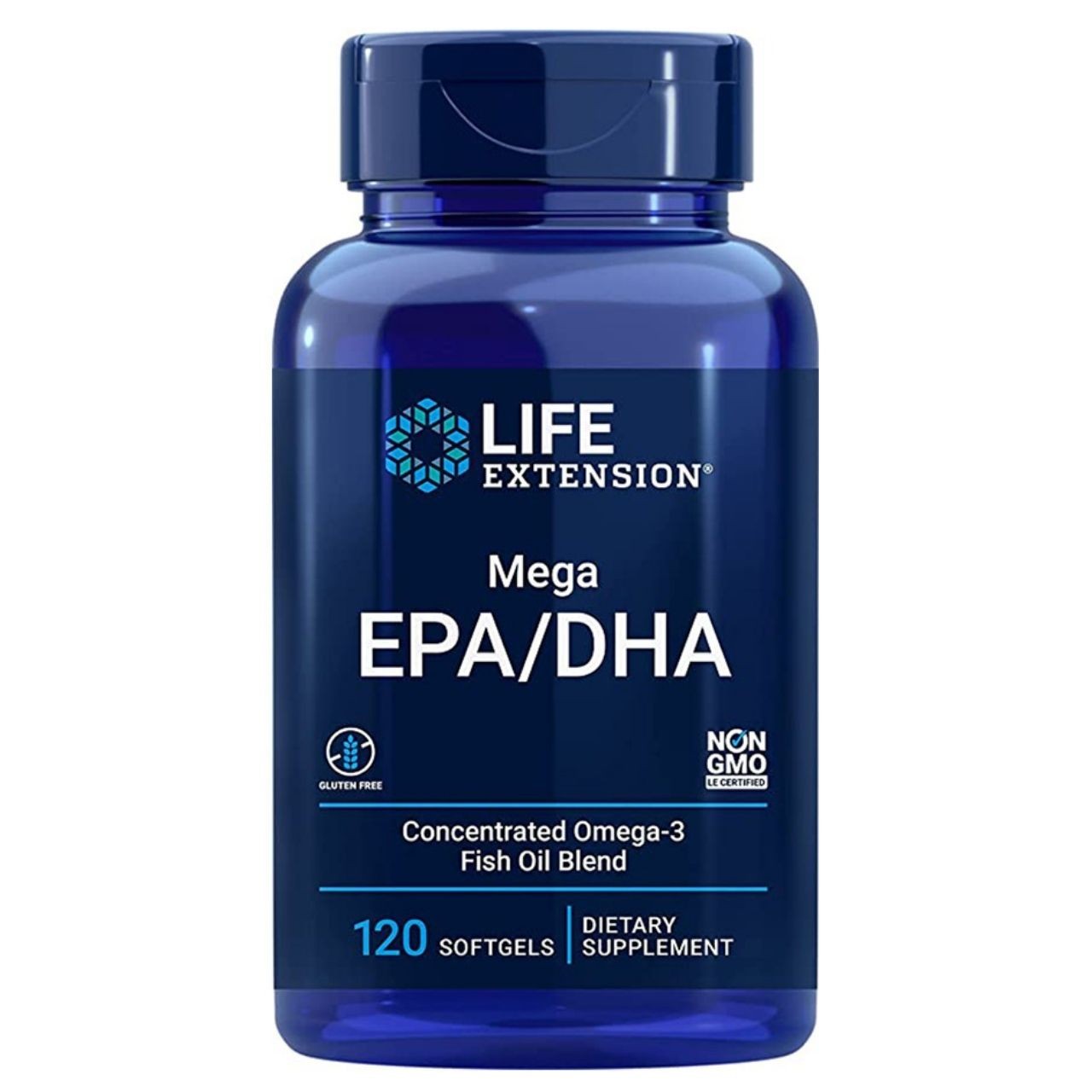 Capsules Mega EPA DHA Life Extension 120 unités contre le vieillissement