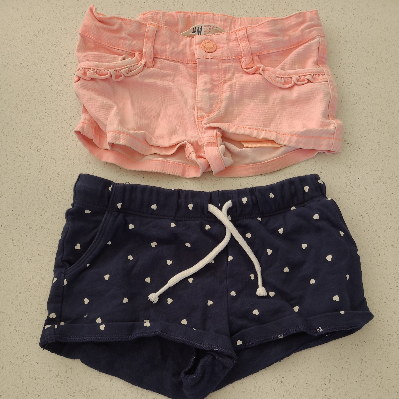 Summer Clothes Girls Bundle x3 Items, H&M, Age 3-4 Yrs, Playsuit And 2xShorts image 4