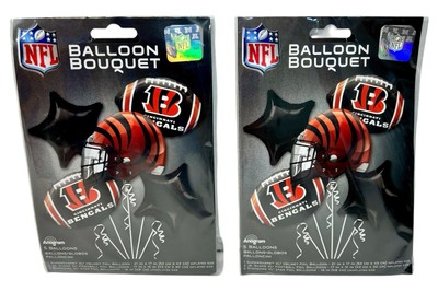 2 Cincinnati Bengals NFL Anagram Balloon Bouquet Birthday Decoration Football