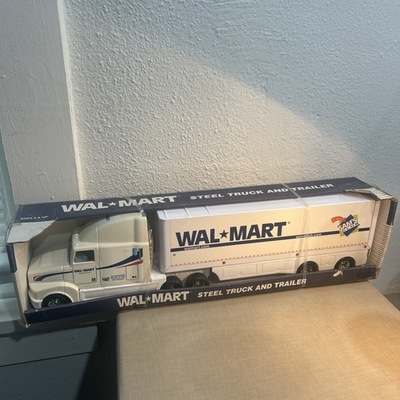 #ad NOS Walmart Steel Truck and Trailer Semi Truck Toy 24quot; Long Sams Club Free Ship $55.00