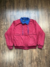 Vintage Lobo By Pendleton Wool Flannel Lined Bomber Jacket Size XL Made In USA