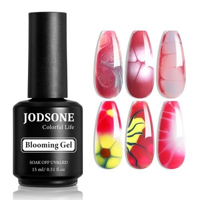 15ML Blooming Gel Nagellack zum Verteilen, Transparenter MarmorNagel, Nagelku...