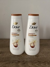 Dove Pamper Shea Butter Vanilla Body Wash 20 OZ 2 Pack New