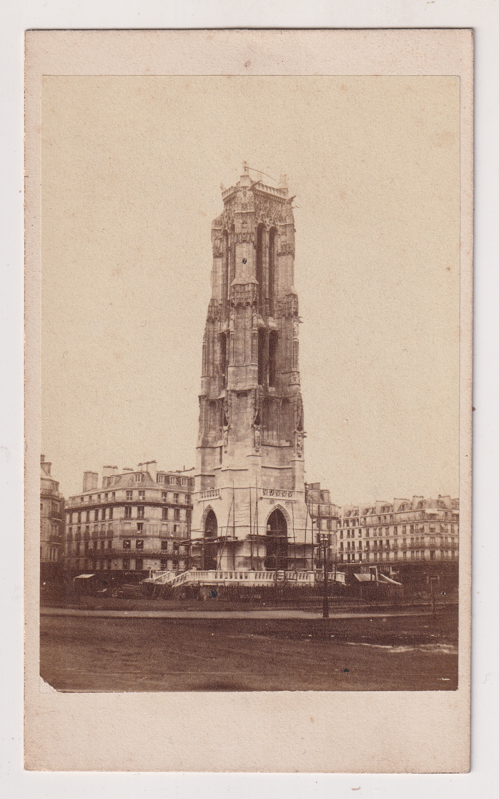 CDV Nice – Le Château – Tirage Albuminé Vintage Vers 1874 – Excellent état
