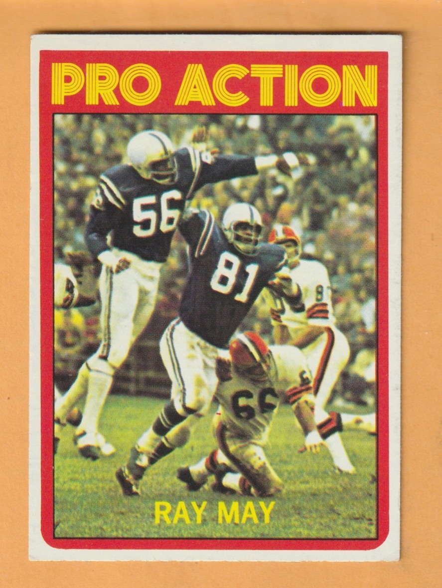 Ray May Baltimore Colts 1972 Topps In Action #262 USC Trojans