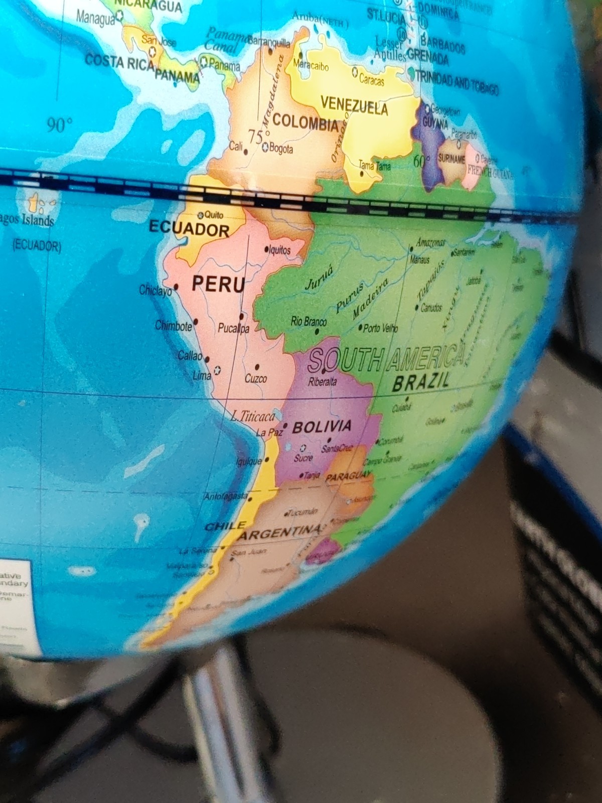 EARTH GLOBE & Stand -CELESTIAL Globe -Night Light -USA Toyz- Constellations 