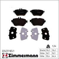 Zimmermann 22437.165.1 Bremsbelagsatz FüR Mercedes Benz CLS E Klasse W213 S213