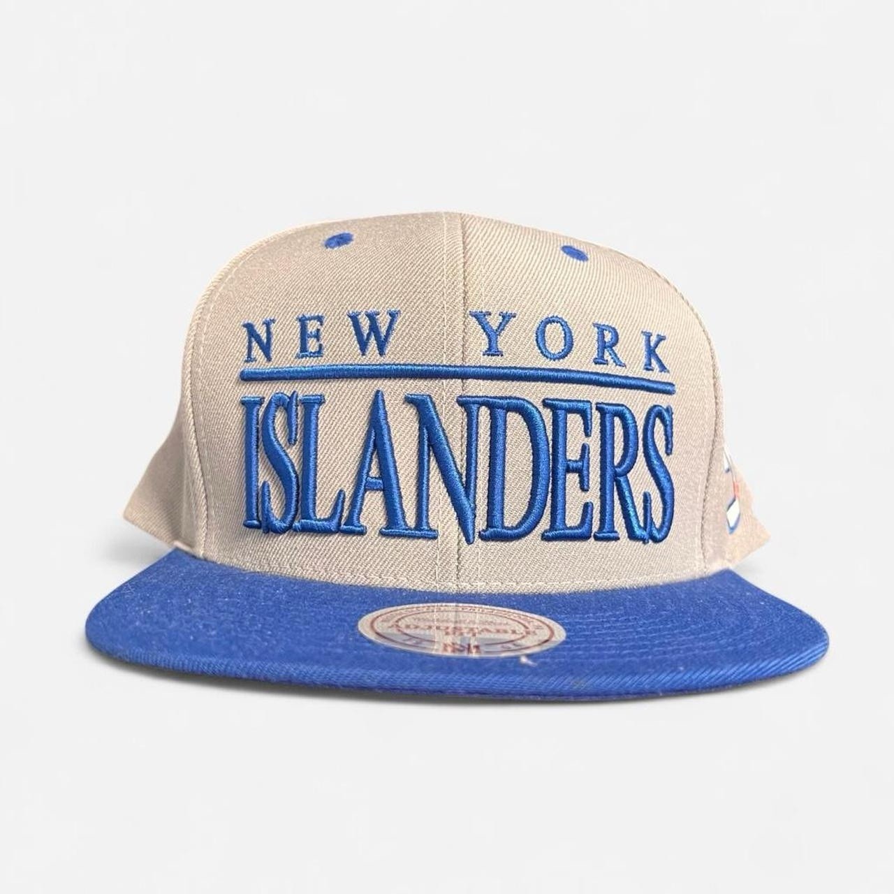New York Islanders Mitchell Ness Snapback Hat Cap Wool Blue NHL Hockey Retro Y2K