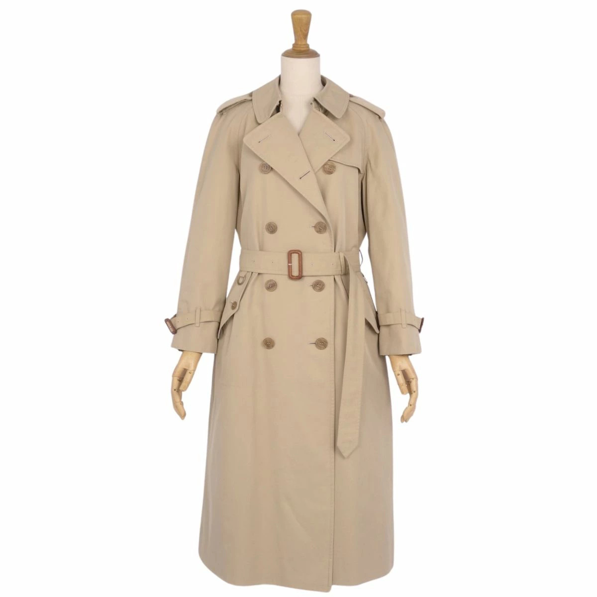Vintage Burberry Burberrys Coat Trench Coat Check Back Outerwear Women's 9AB2 (M thumbnail 2