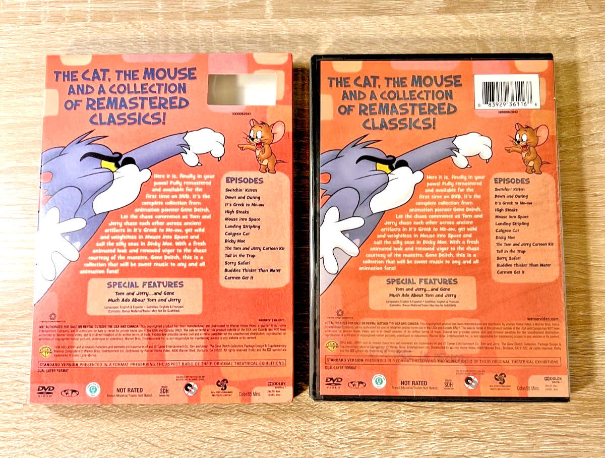 Tom and Jerry Gene Deitch Collection DVD Animated Remastered