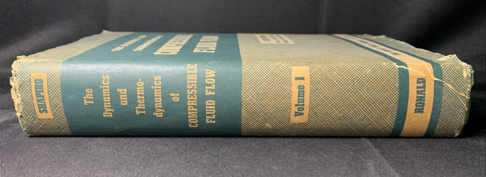 Compressible Fluid Flow VOL. 1 - Ascher Shapiro - 1953 HC w/ DJ - VG