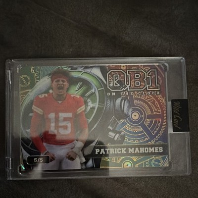 Wild Card 2026 QB1 On the Clock Patrick Mahomes 5/5 OCW-RB-PM Chiefs