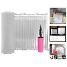Inflatable Air Pillows for Safe Packing - 15.75"x164ft Durable Bubble Wrap