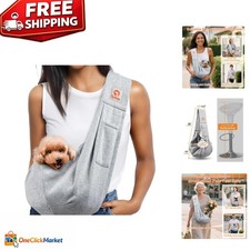 Cat and Dog Sling Carrier - Lightweight Stylish for Pets up to 10 lbs