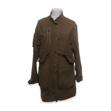 Zara Basic, Safarijacke, Damen, Größe: M, Beige, Baumwolle/Polyurethan #PzX