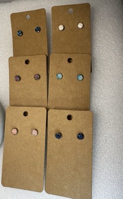 Druzy Earring Sets (Lot of 6 Pairs)