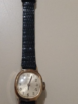 Timex Damenuhr läuft Vintage weiß nichts Handaufzug 