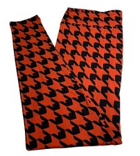 LuLaRoe Leggings TC2 Tall Curvy 2 Halloween Autumn Fall HOUNDSTOOTH PLAID Check