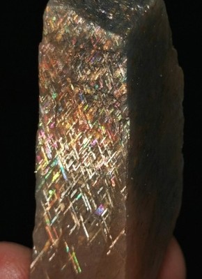 Raw Natural Golden Rainbow Lattice Sunstone Freeform Reiki Stone Healing