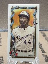 Hank Aaron 2023 Topps Allen & Ginter #83 Base Mini Baseball Card Atlanta Braves