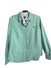 US Polo Button Down Shirt Roll Tab Sleeves Sh...