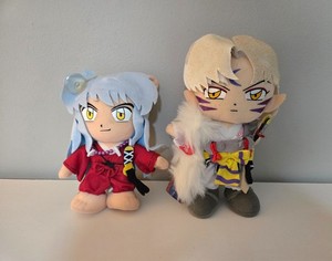 8"Inuyasha & 10" Sesshōmaru (New With Tag) ~ Rumiko Takahashi Plush Dolls ~