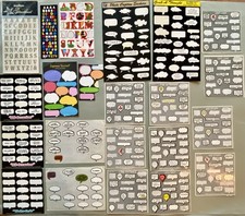 Lot of Vintage 80/90  s Caption Stickers 21 Most Incomplete Sheets Sandylion Etc