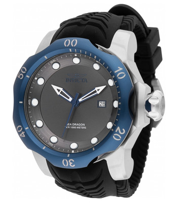 Invicta Venom Sea Dragon Men's 54mm Blue Steel Swiss Quartz 1000M WR Watch 45501