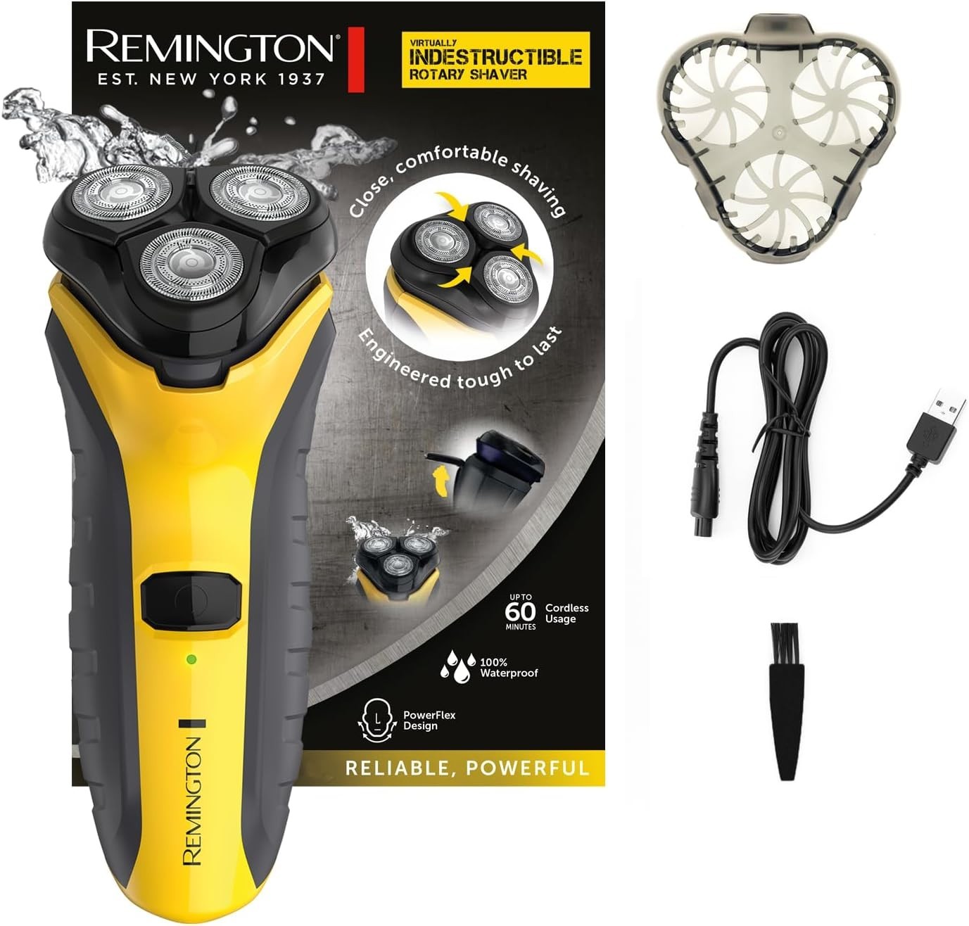 Remington Virtually Indestructible Rechargeable Men's Electric Shaver -... - Image 2