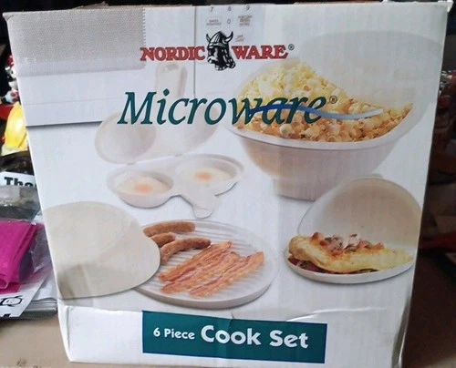 Nordic Ware Microwave 6 Piece Cookware Set NEW Oven Freeze Heat Serve