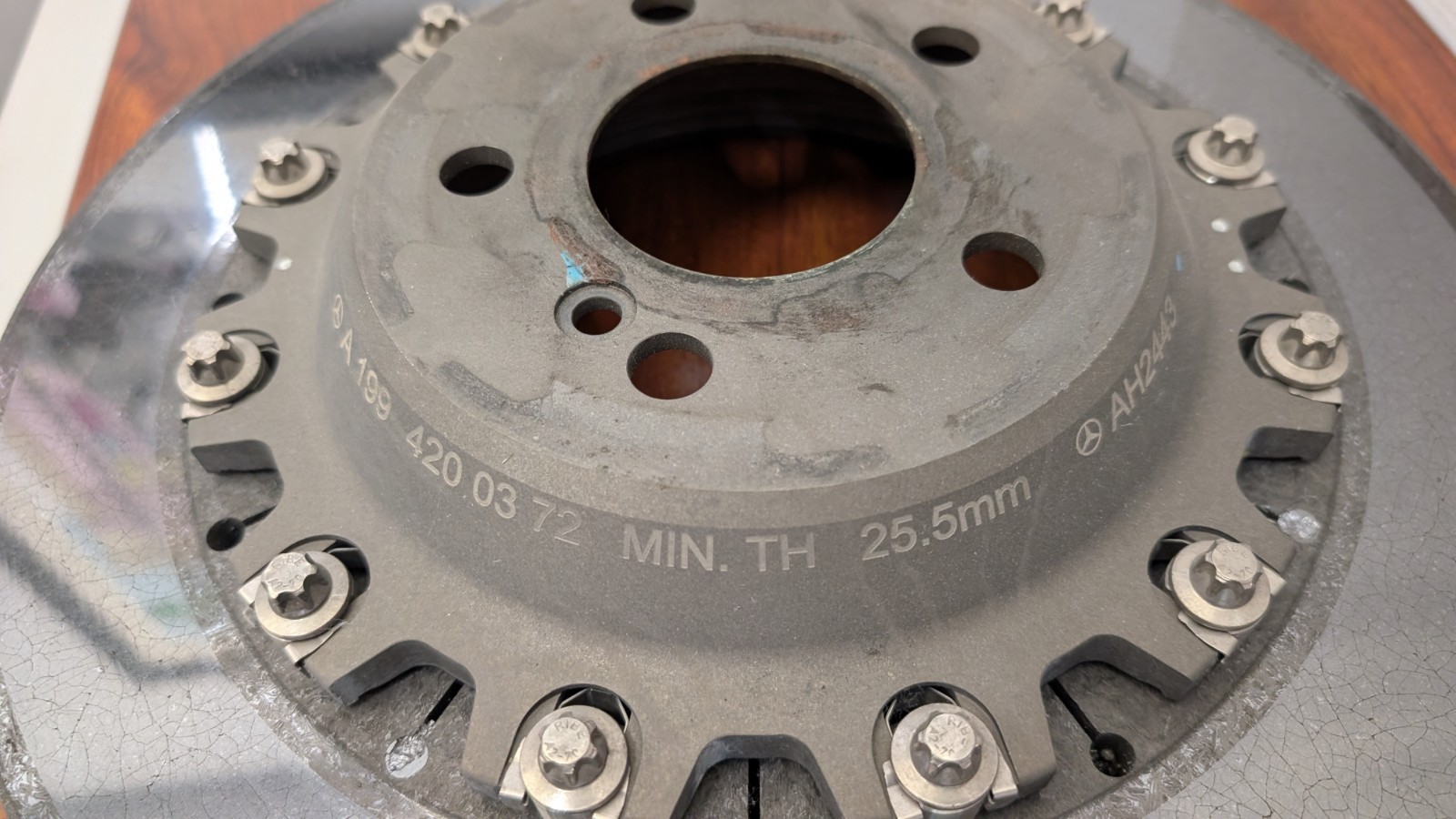 Mercedes-Benz MB SLR McLaren factory original OEM ceramic rear brake rotor disc