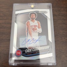 Cade Cunnigham Panini 2024-25 Prizm Black  Autograph #8 Pistons NBA