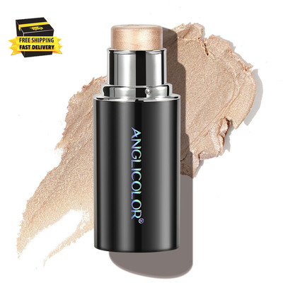 Glow Highlighter Stick, Long Lasting Luminous Satin Shimmer Dewy Finish Cream Hi