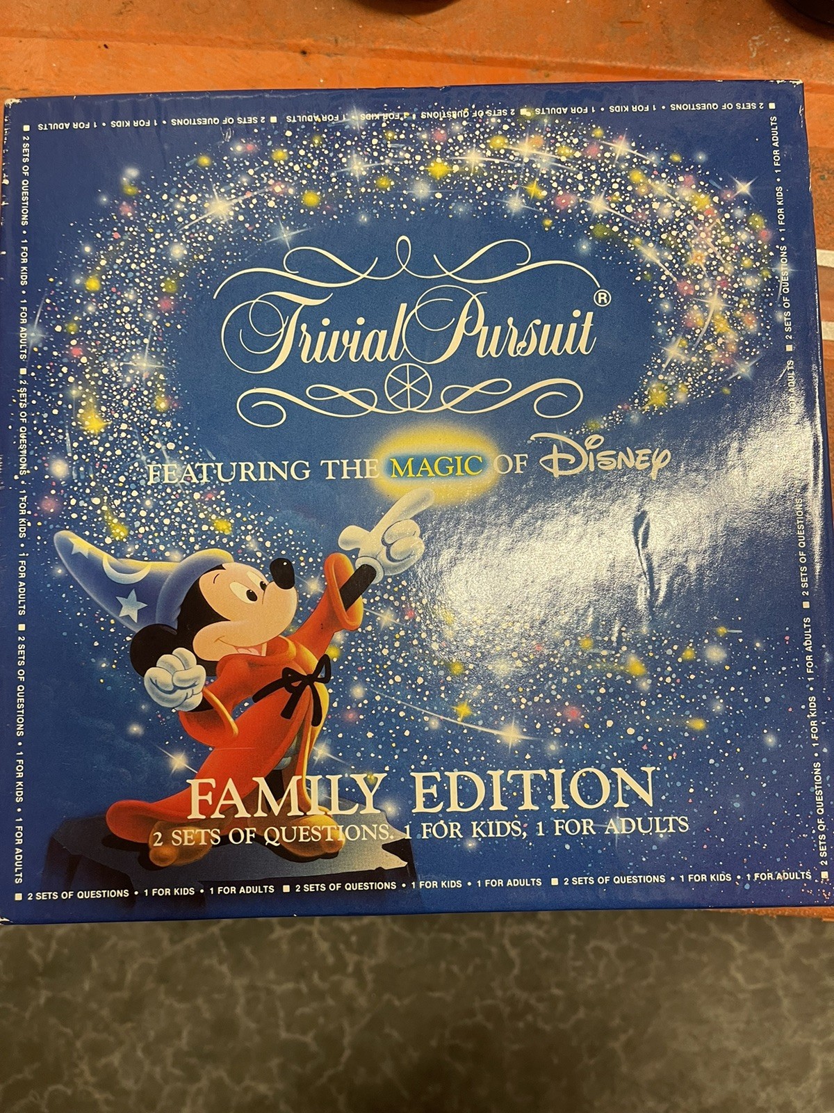 Vintage Disney Trivial Pursuit Magic of Disney Family Editio