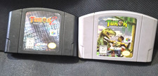 Turok Dinosaur Hunter And Turok 2 Seeds Of Evil Cartridges For N64 Nintendo 64
