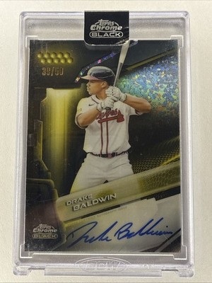 DRAKE BALDWIN 2026 Topps Chrome Black ENCASED GOLD Auto /50 #CBA-DB BRAVES ROY
