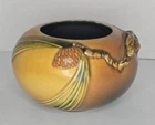 Vintage 1935-1940 Roseville Pine Cone Brown, Gold & Green Jardinière 278-4
