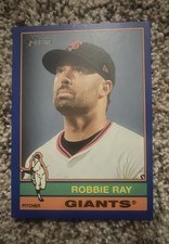 205 Topps Heritage High Number - Robbie Ray #585 Dark Blue Border Giants