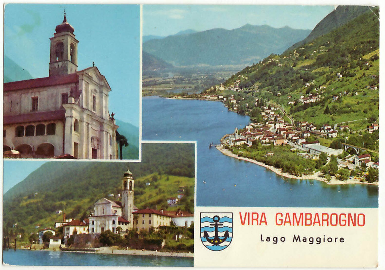VIRA GAMBAROGNO - SVIZZERA - VEDUTINE - VIAGG. -19935-
