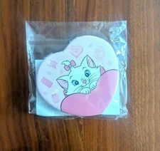 Disney Marie Heart-shaped Compact Mirror Disney Cafe Limited Unused