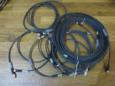 7 Stück Beckhoff und Murrelektrik Anschlusskabel M8-Stecker / M8 Buchse; neuw.