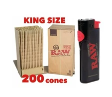 raw classic KING size pre rolled cone + RAW PHOENIX ULTIMATE LIGHTER