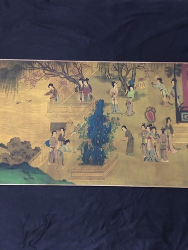 Antique hand drawn Qiu Ying Hundred Beautiful Paintings - Picture 4 of 9