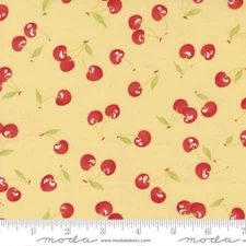 Moda Fabric - Fig Tree Fruit Cocktail - Pineapple  20464-18 - Sold by 1/2 Yard I