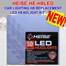 HEISE HE-H8LED LED HEADLIGHT KIT/ HE-H8LED REPLACEMENT CAR HEADLIGHT KIT PAIR 