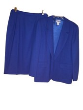 Pendleton vintage classic royal blue blazer and matching skirt, mint condition.
