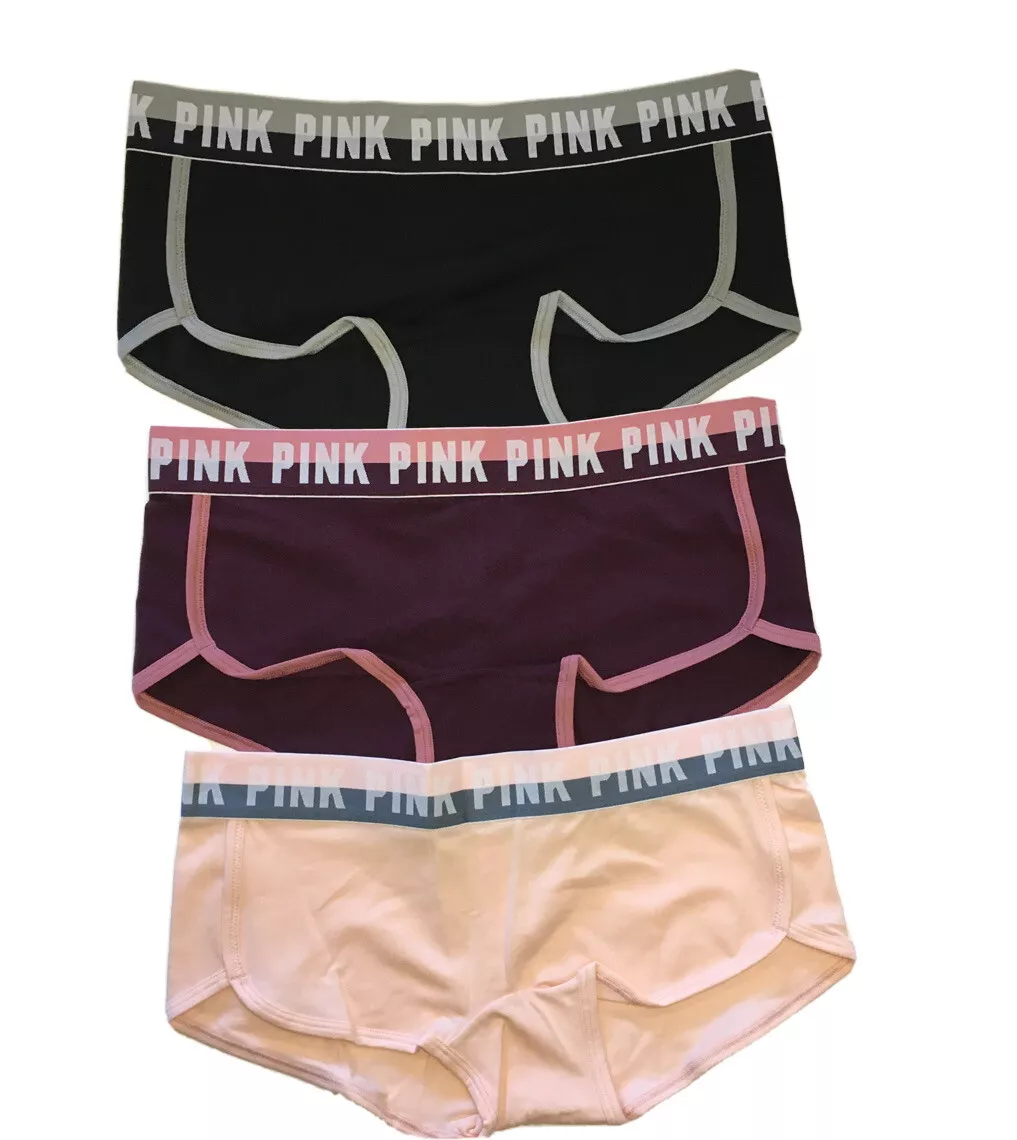 VICTORIA SECRET PINK LOGO BOYSHORTS/SHORTIE / BOXER PANTY